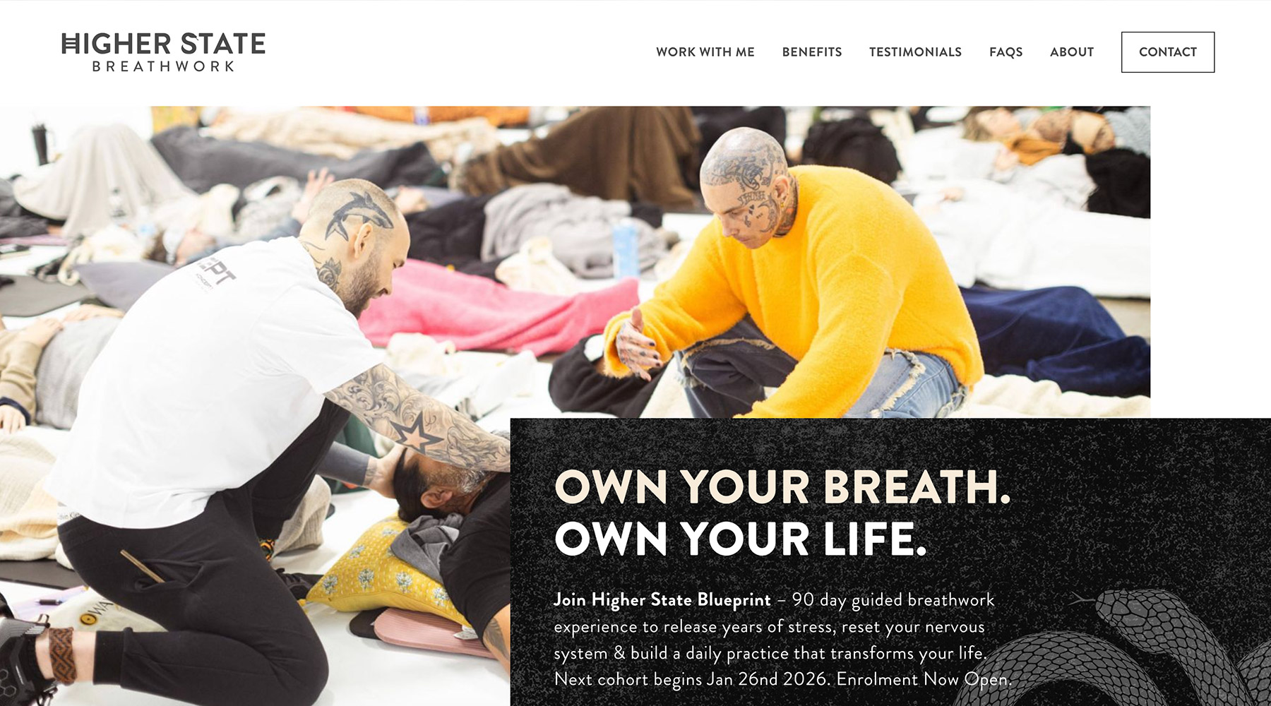 Higher State Breathwork website