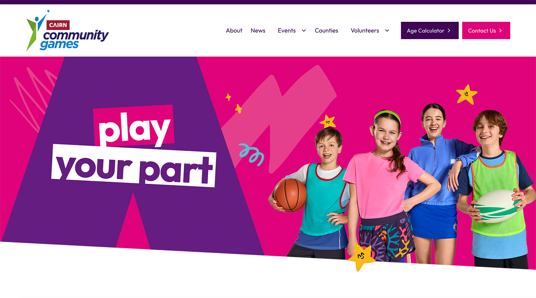 Cairn Community Games website